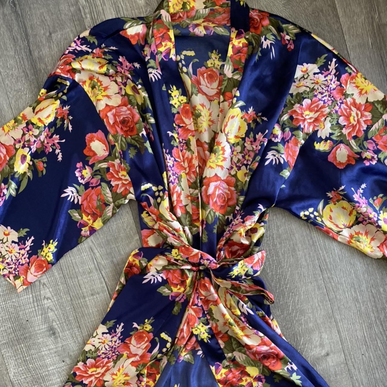 Silk feel Floral House Robe 🤍 Almost all items are... - Depop