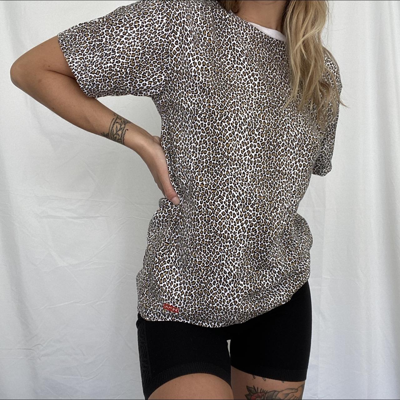 Supreme leopard outlet hanes