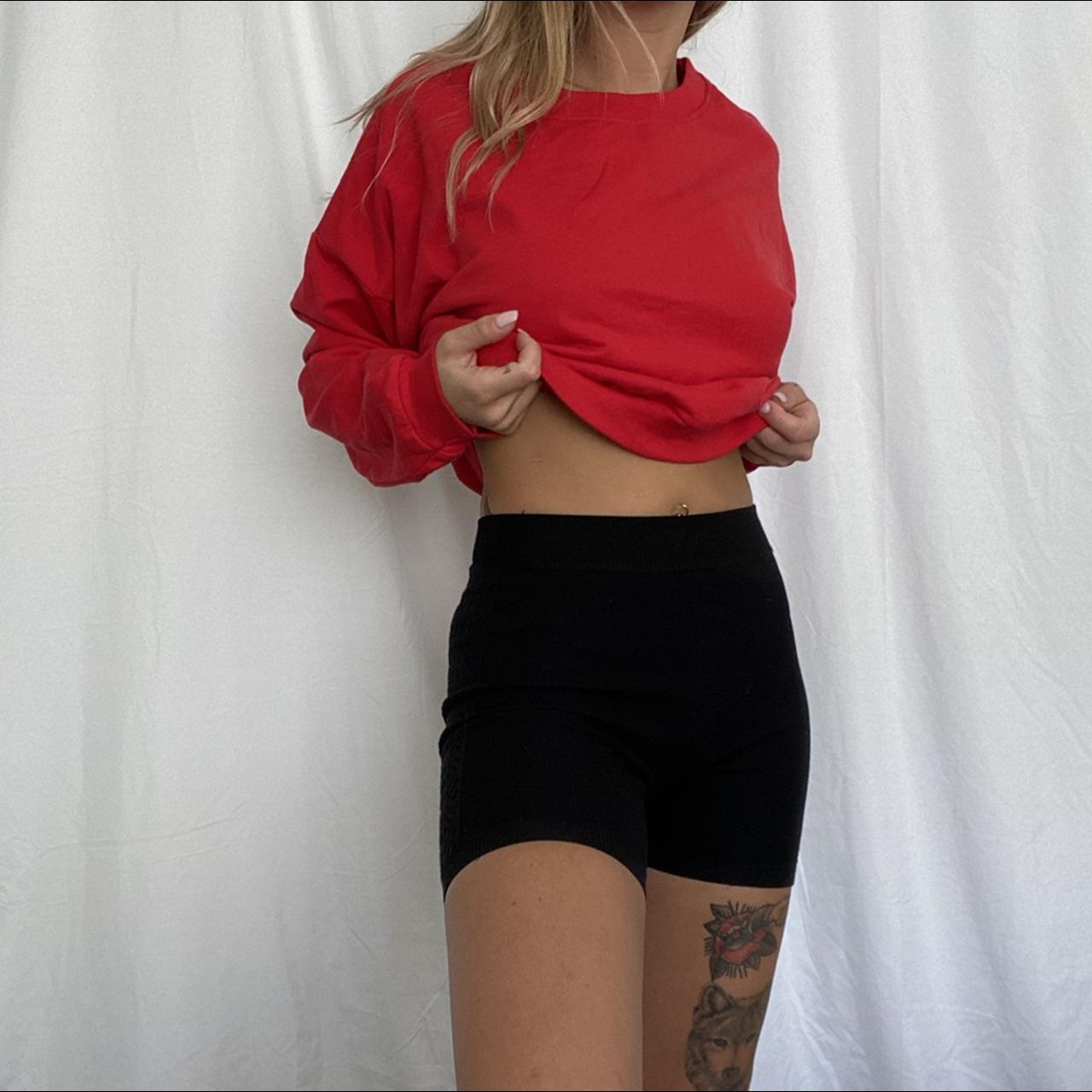 American apparel deals cropped sweatshirt