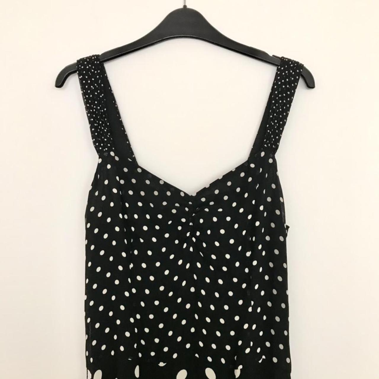 Next Women's Black and White Dress | Depop