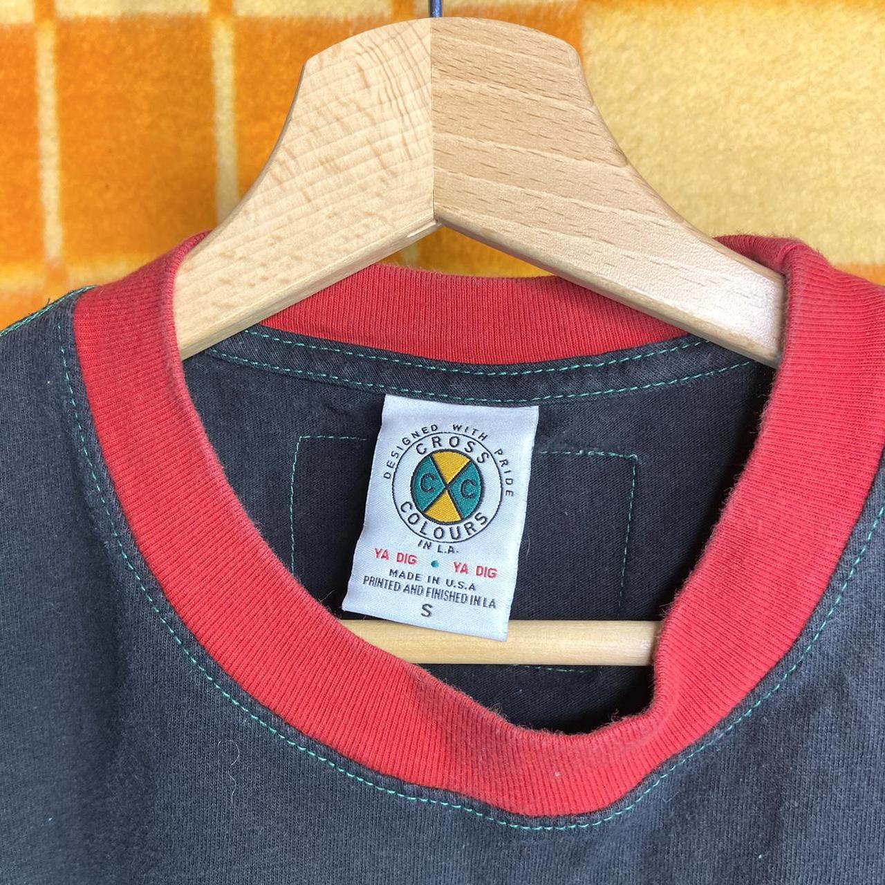 Vintage 90s Cross Colors cropped t shirt Size... - Depop