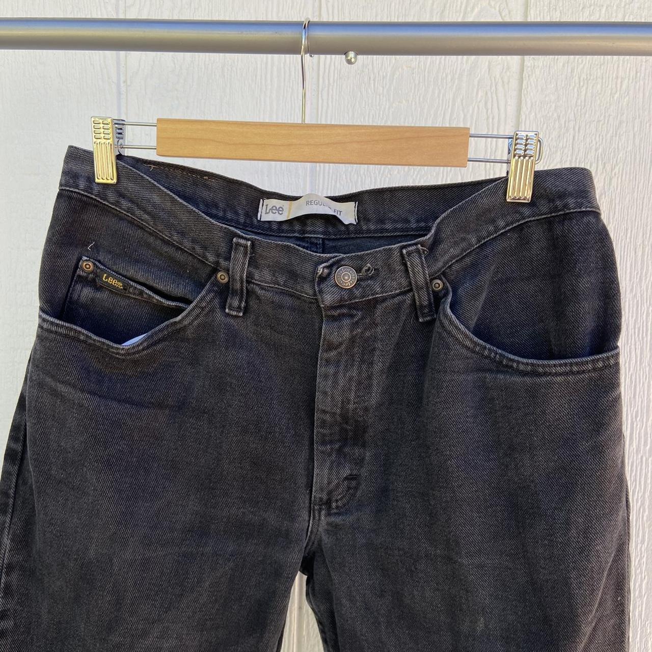 Black Lee Jeans Size marked 33x32 Measurements... - Depop