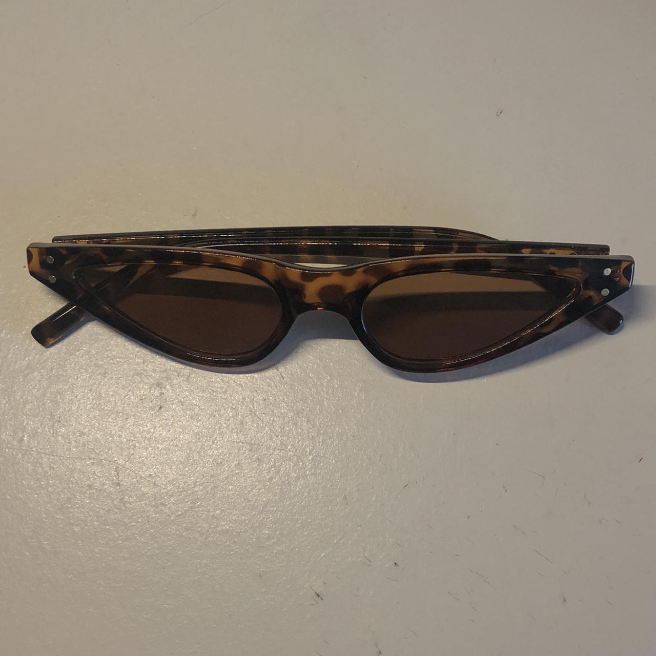 Women's Brown and Black Sunglasses (2)