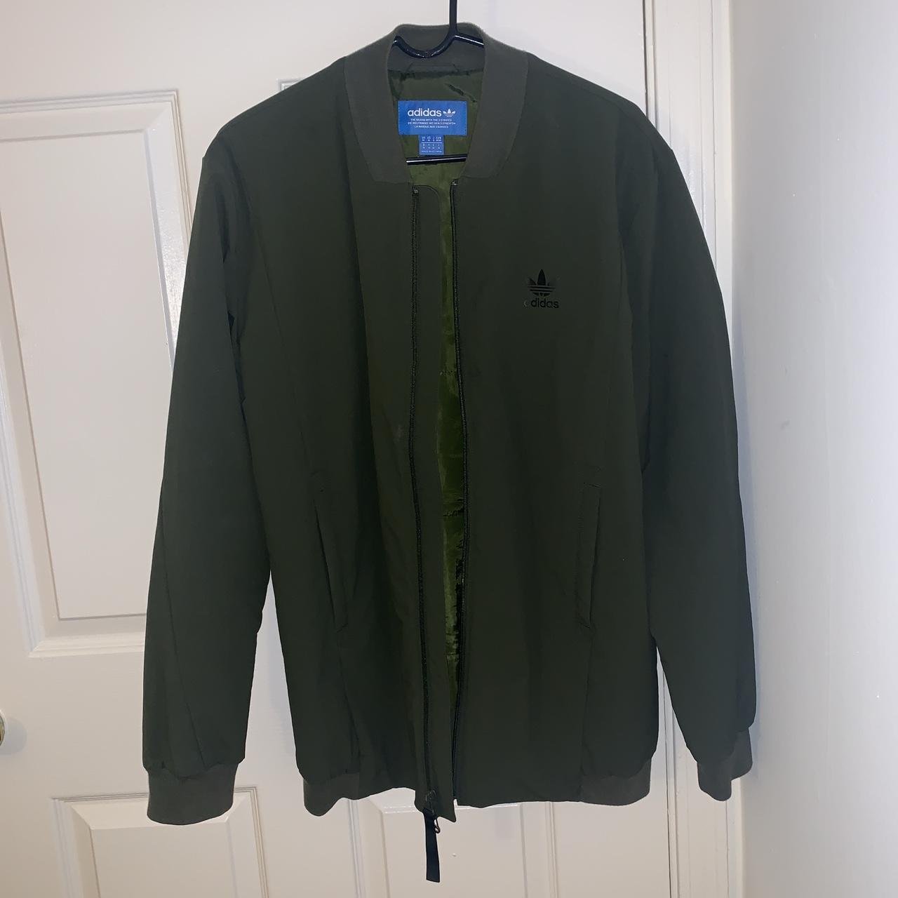 adidas green bomber jacket