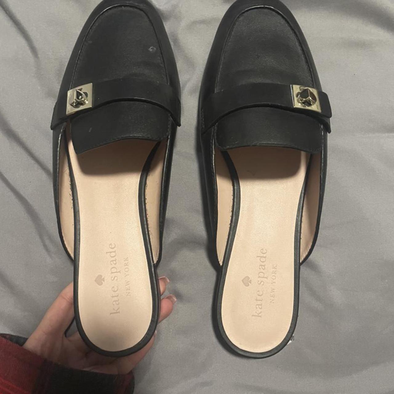 kate spade black loafers