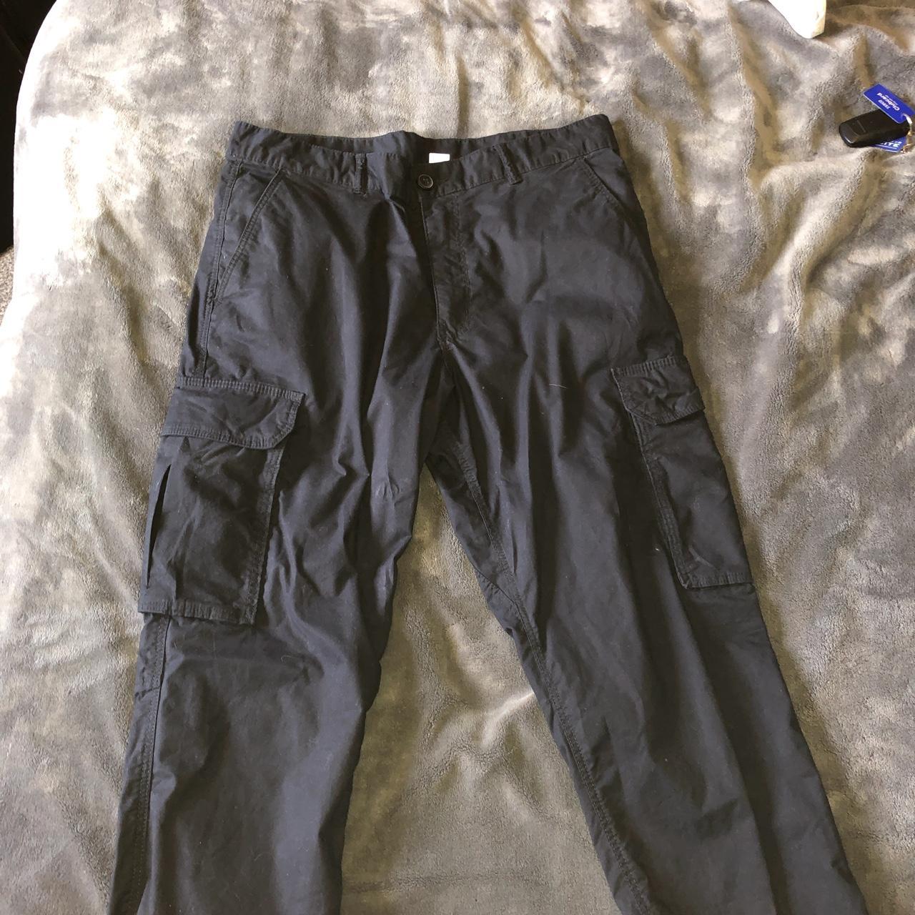 Hm Black Cargos Depop