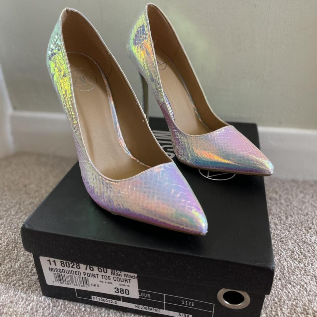 Holographic snakeskin hot sale heels