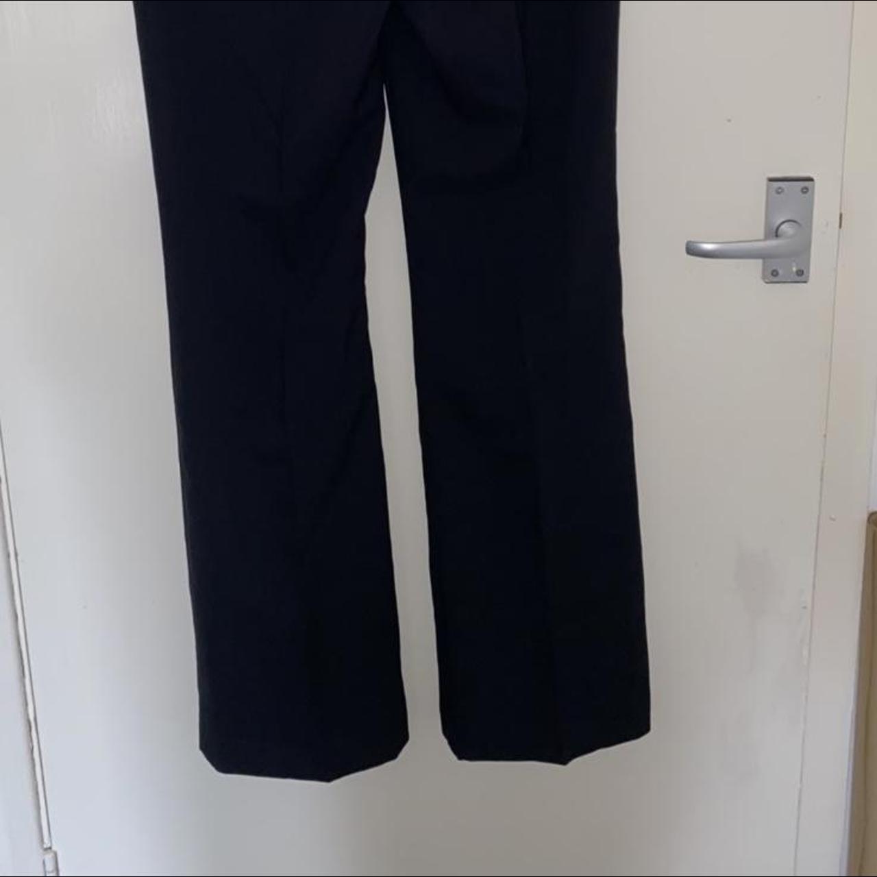 Black tailored wide leg trousers from asda George!... - Depop