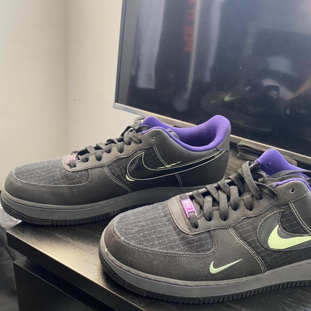 Air Force Black Purple Green Nike Air Force Low Shadow Infinite