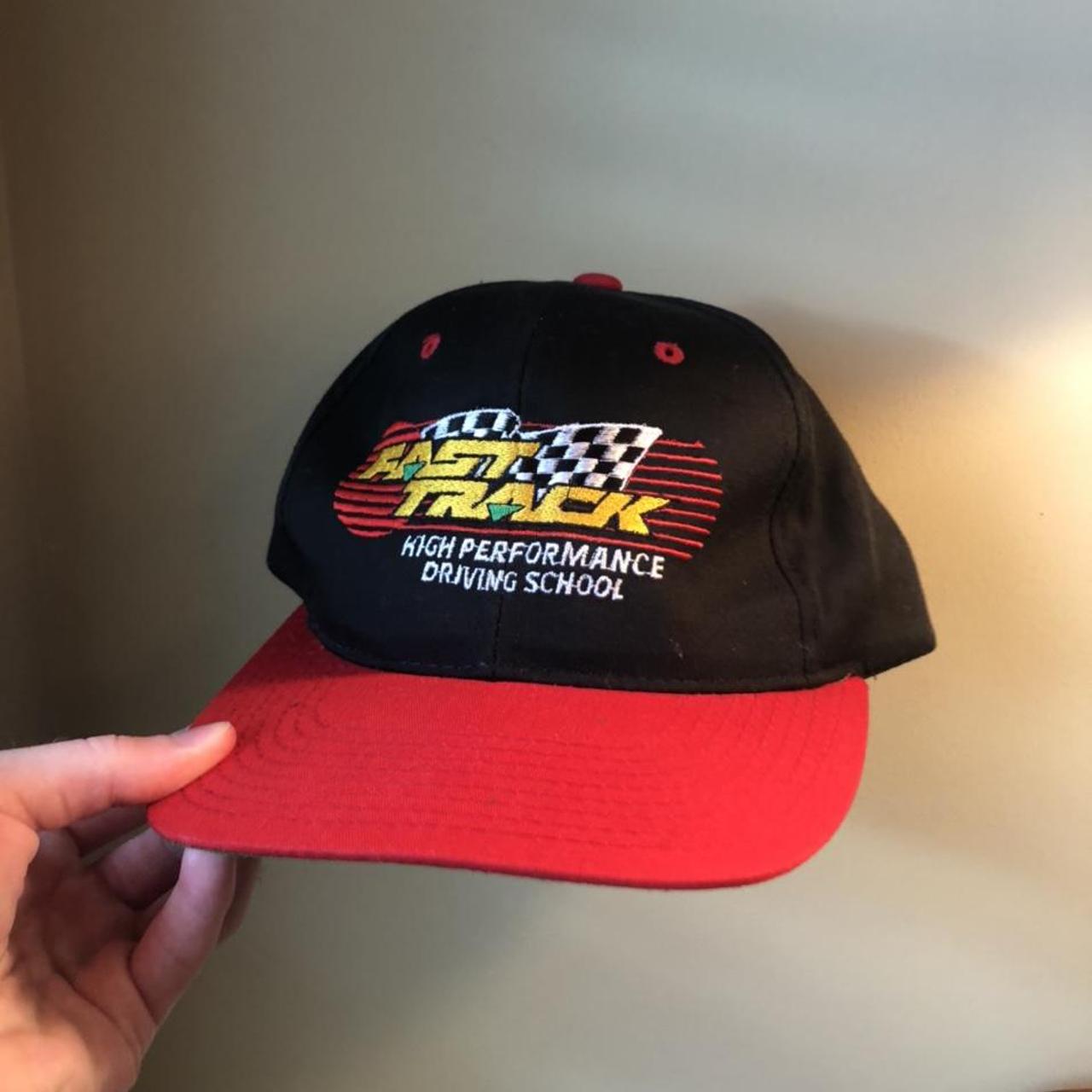 Chase Authentics Men's Red and Black Hat | Depop