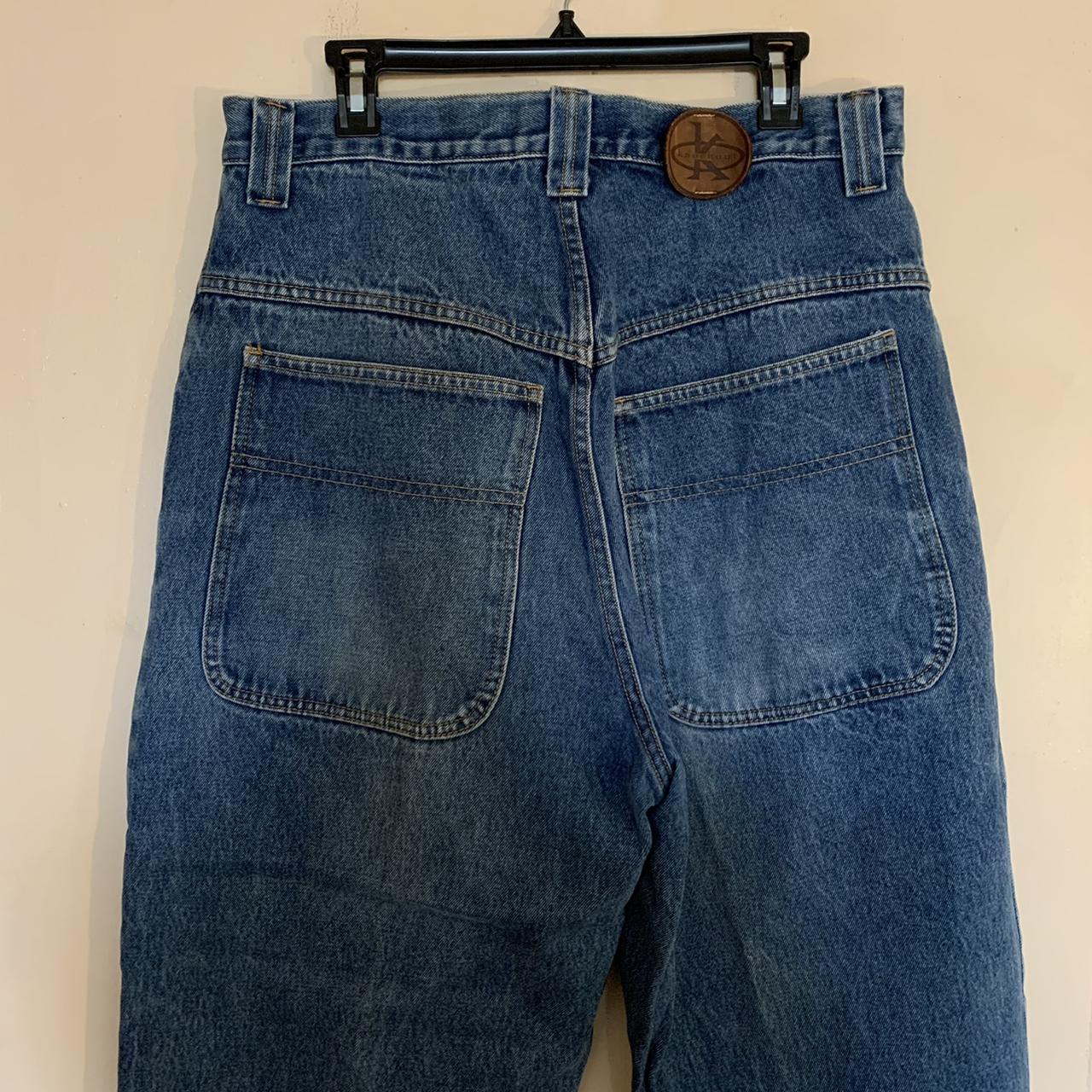 Dead-stock VTG “knockout” jeans wide leg,... - Depop