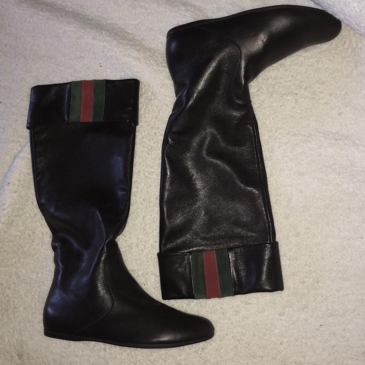 Gucci flat discount boots