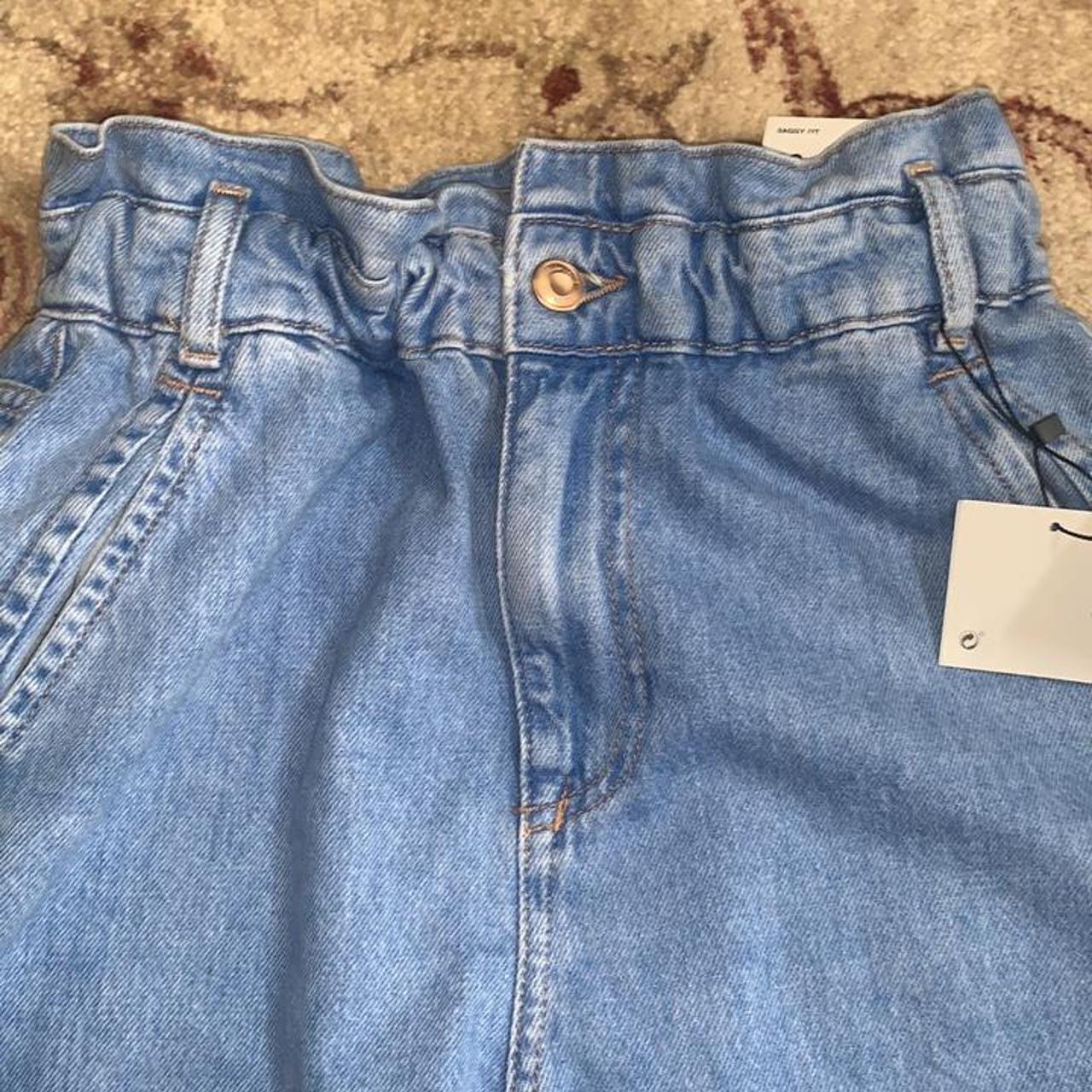 Brand new Zara high rise baggy paper bag carrot leg... Depop