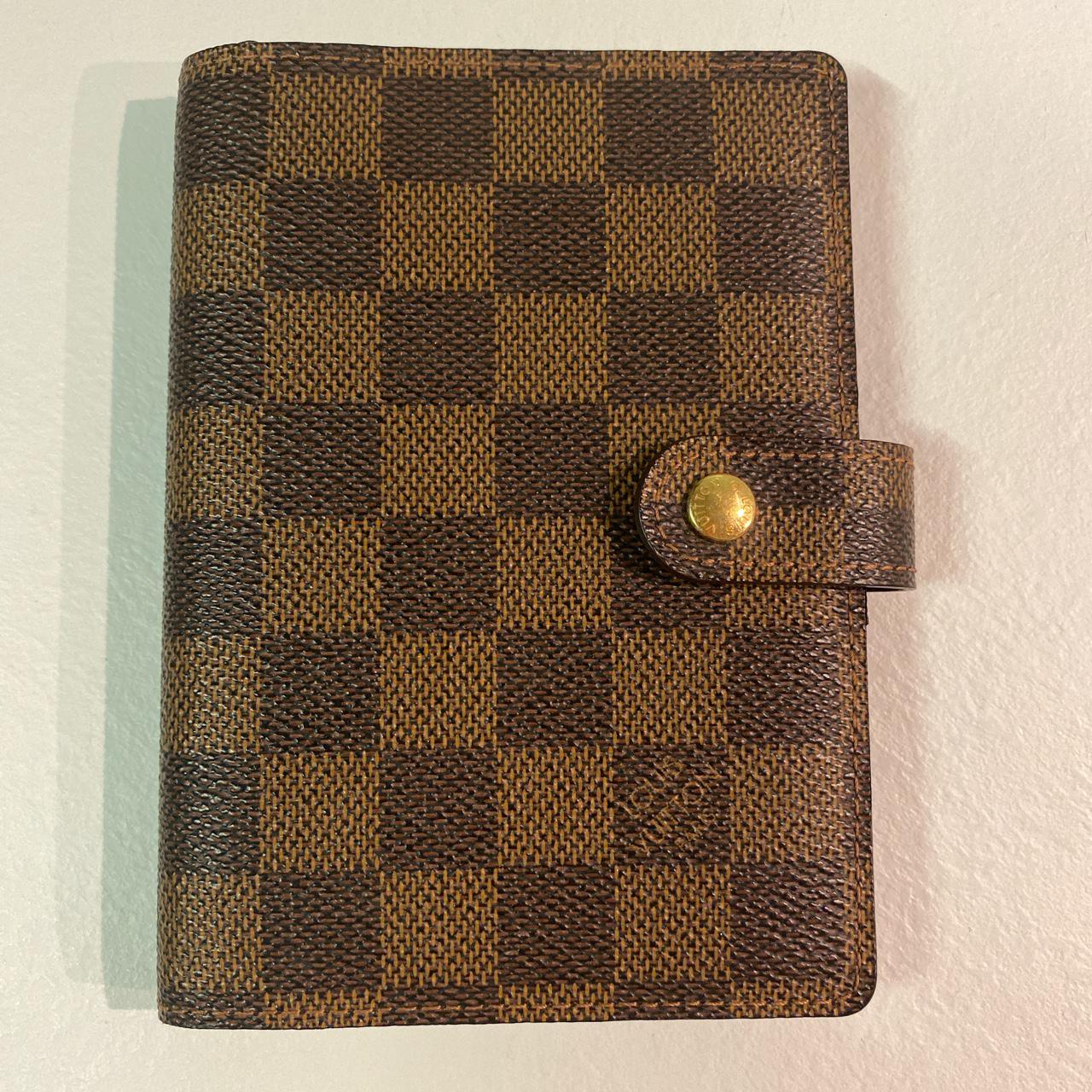 Louis Vuitton Damier Ebene Agenda, small ring. In - Depop