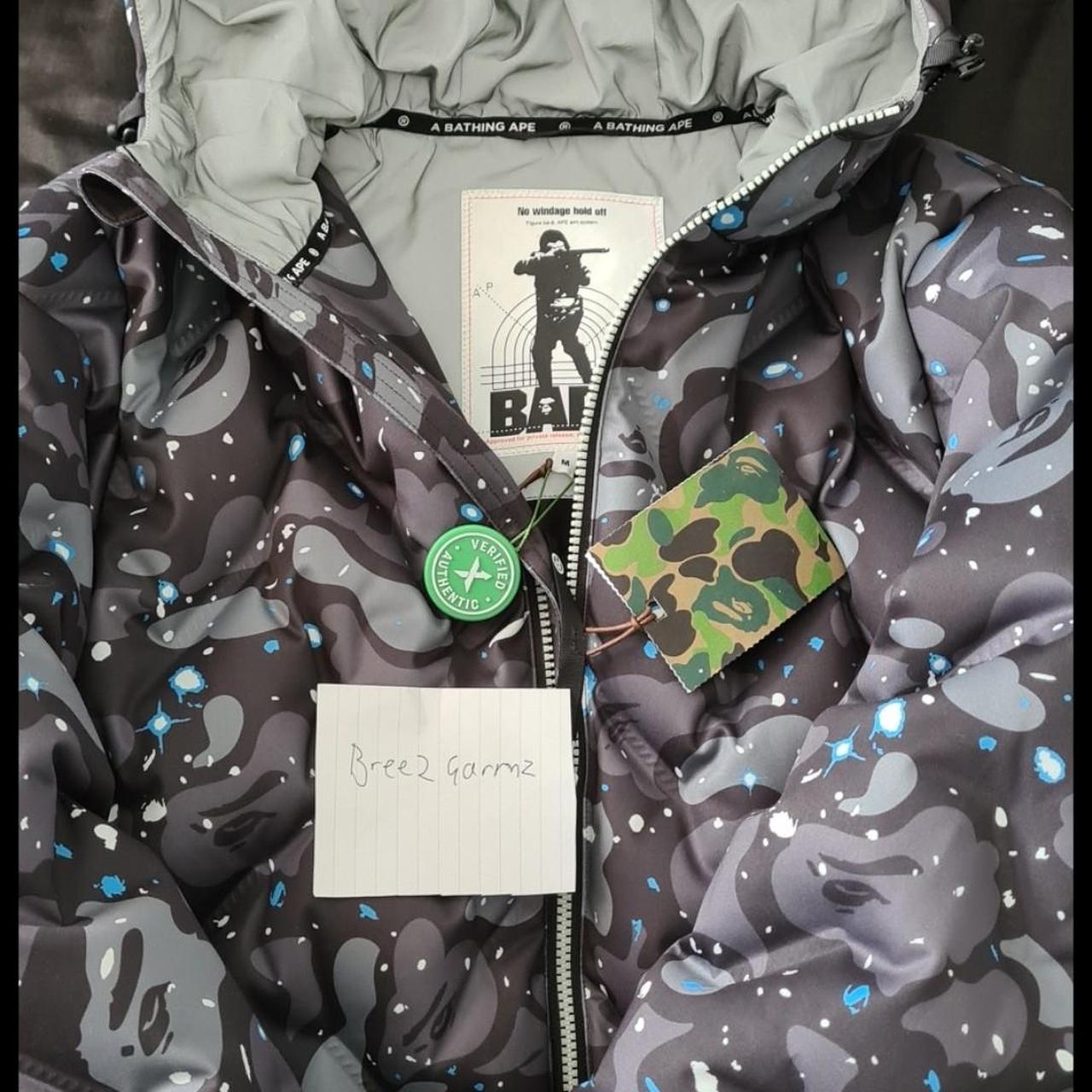 Bape space camo jacket Glow in the dark. Depop