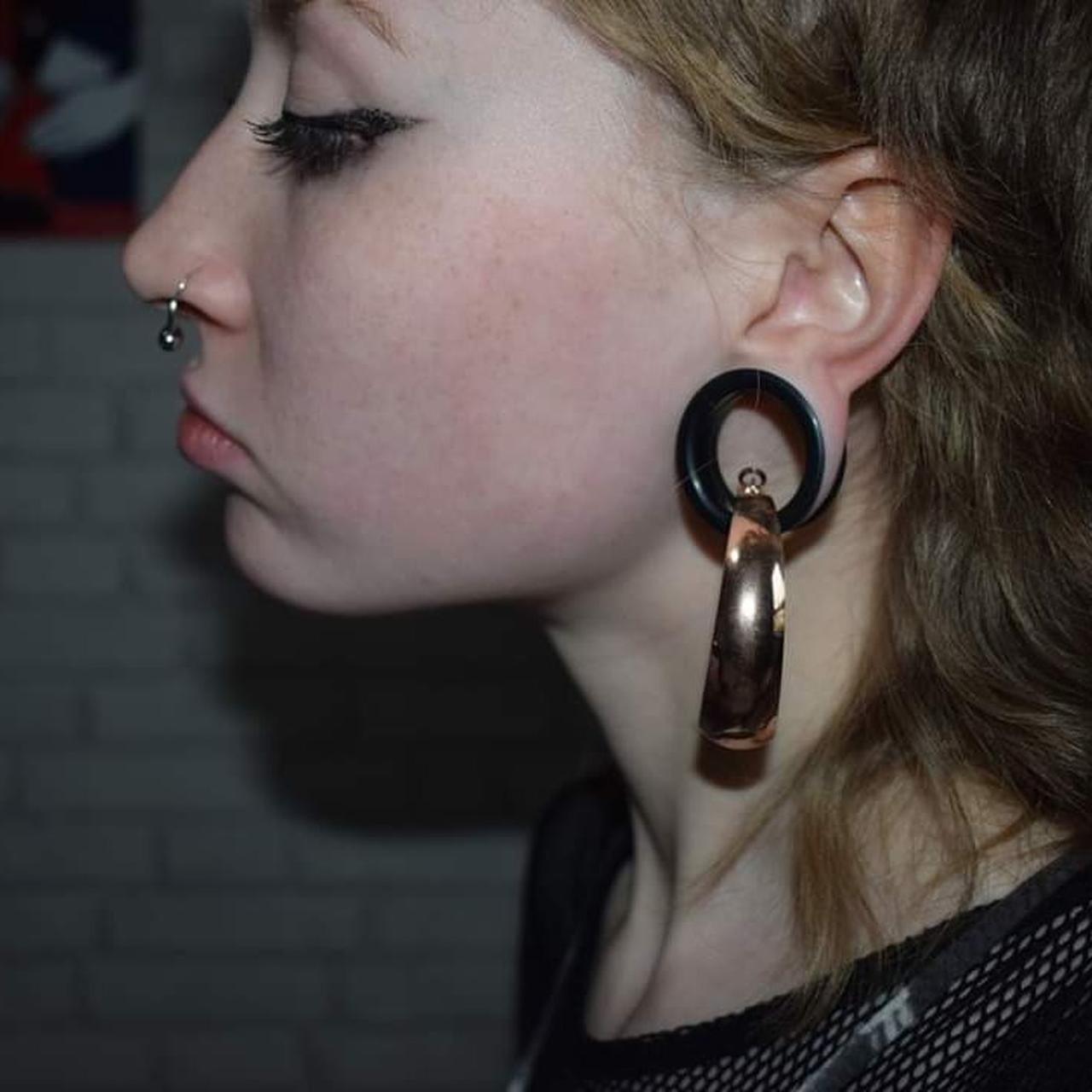 Hanging earrings deals for stretched ears