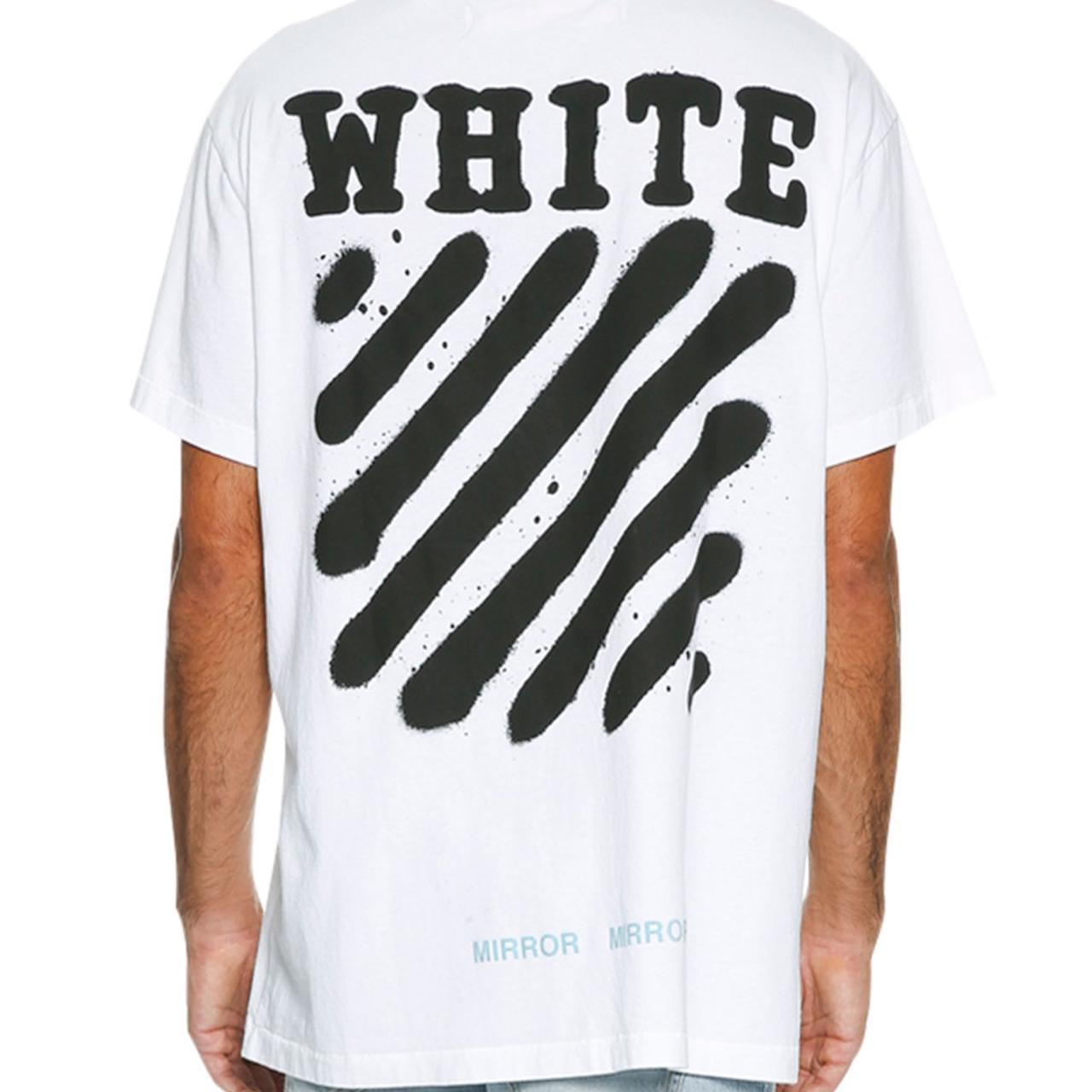 off white mirror tee