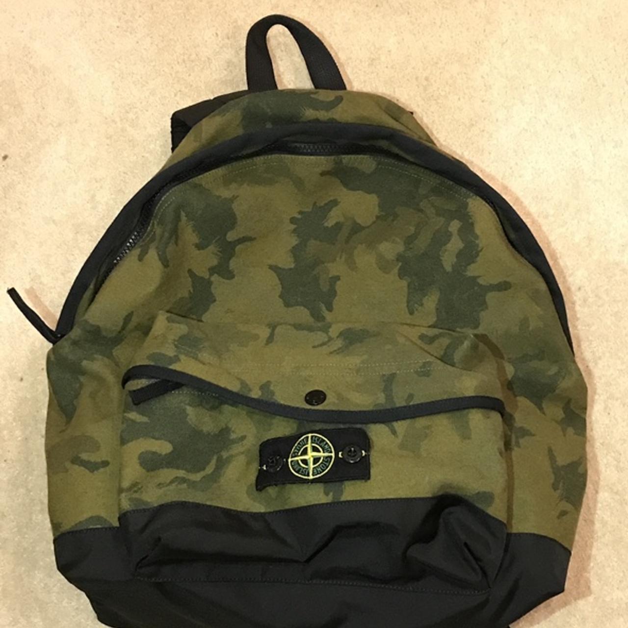 Stone island hot sale camo backpack