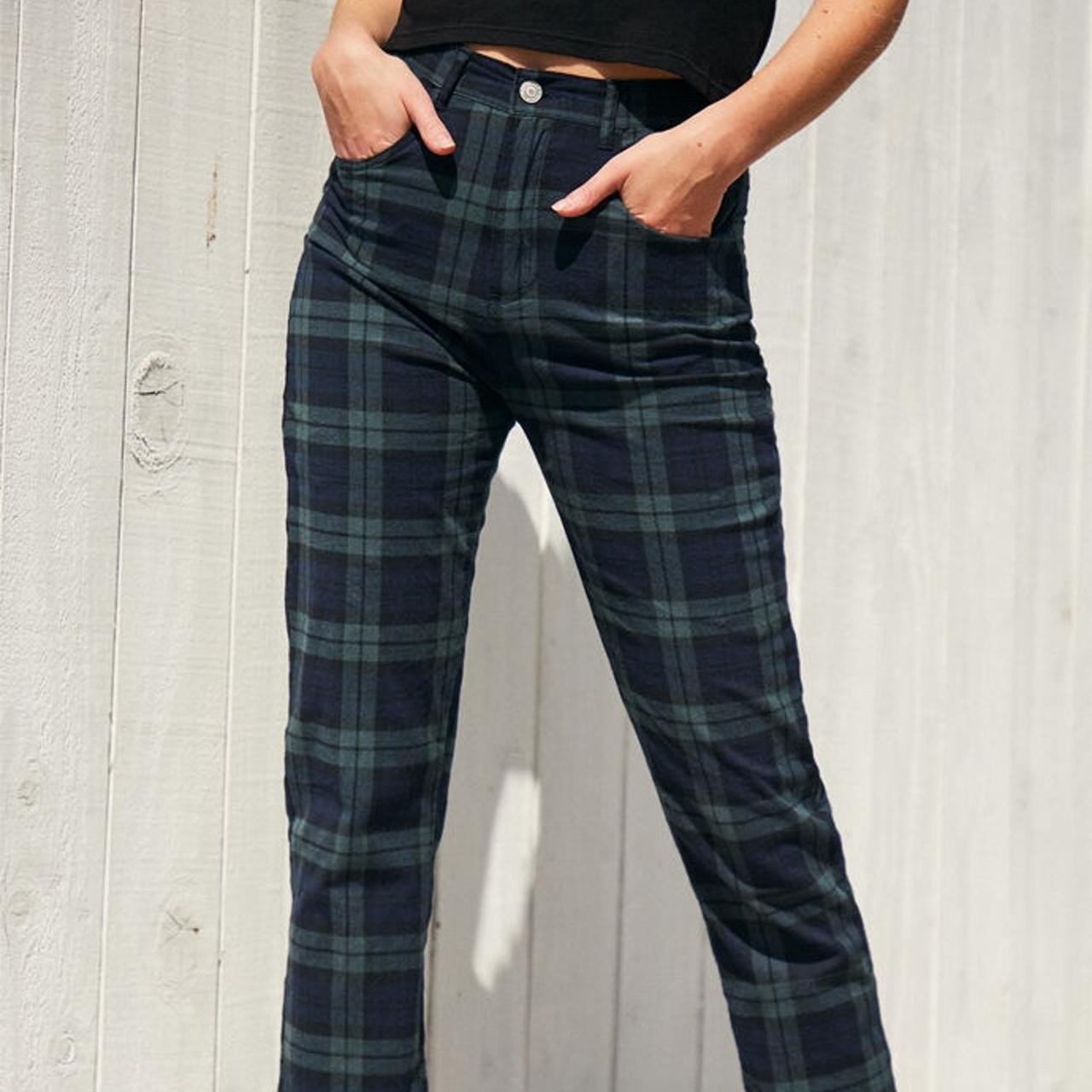 Red plaid best sale pants brandy melville