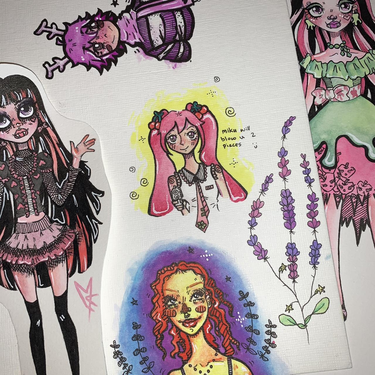 draculaura monster high painting scary tales drac... - Depop