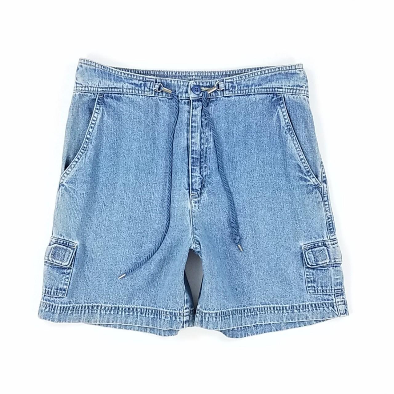 white stag denim shorts