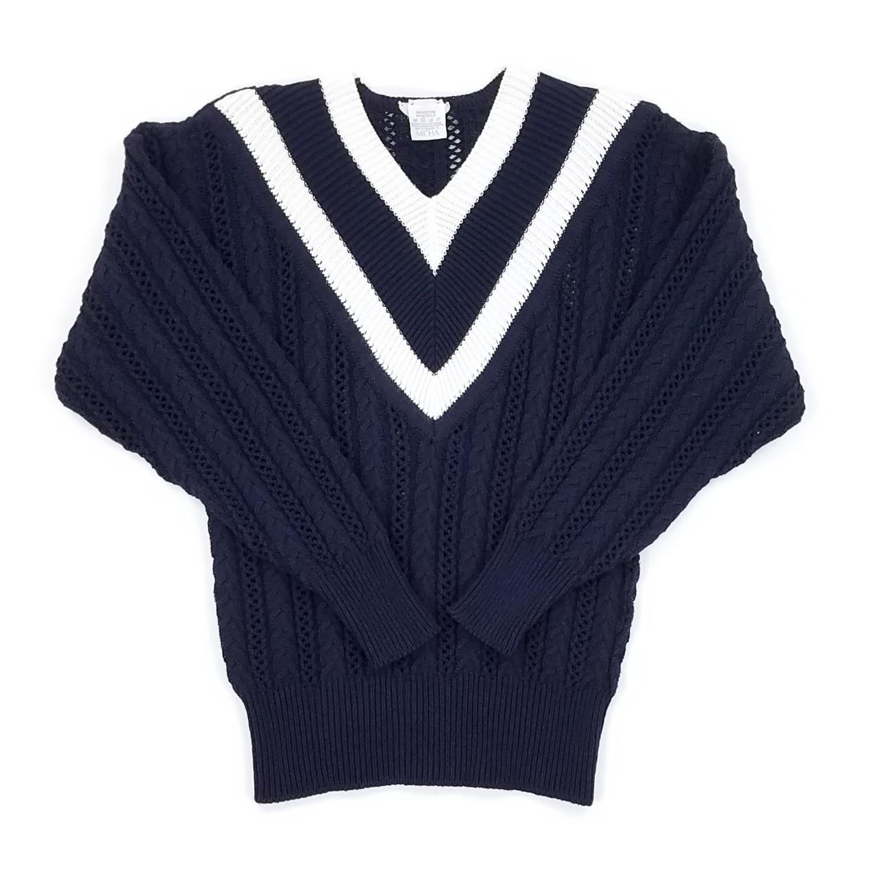 Brand: Micha (Vintage Cable Knit Pull Over School... - Depop