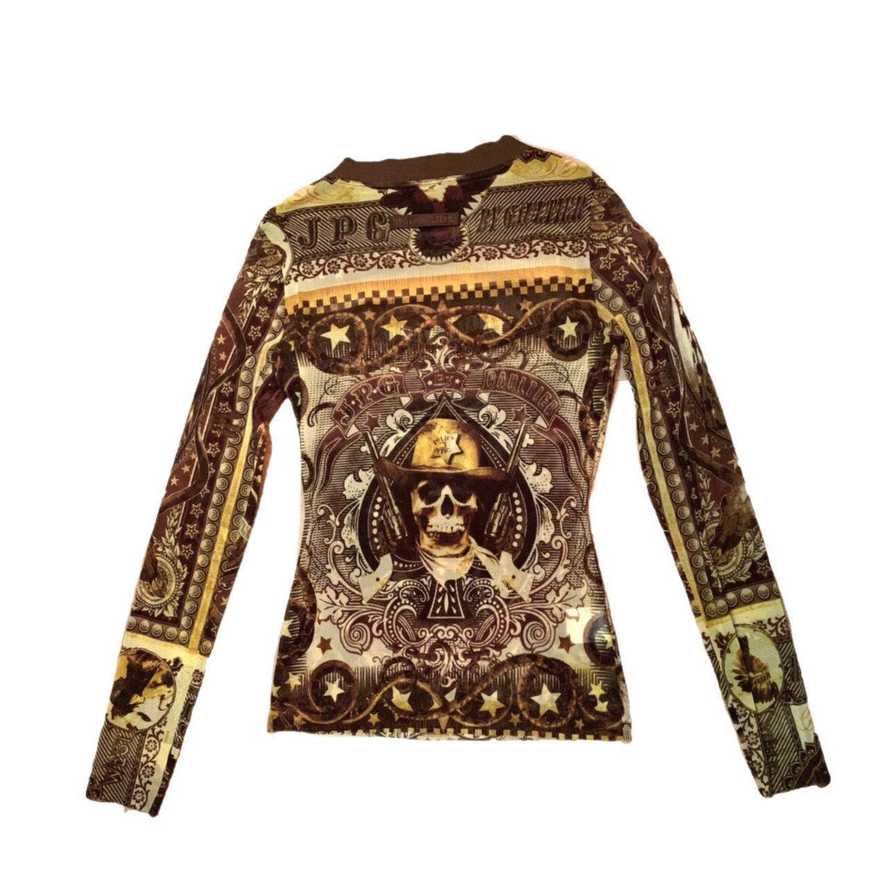 jean paul gaultier mesh top mens