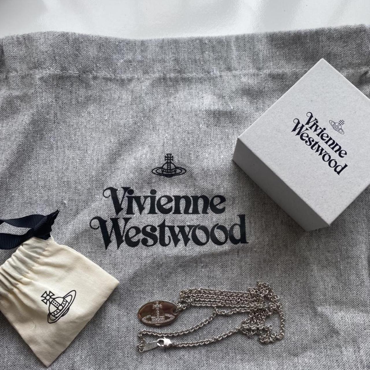 Vivienne Westwood authentic dog tag necklace on... - Depop