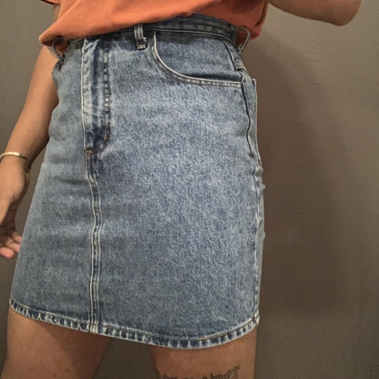 vintage guess jean skirt