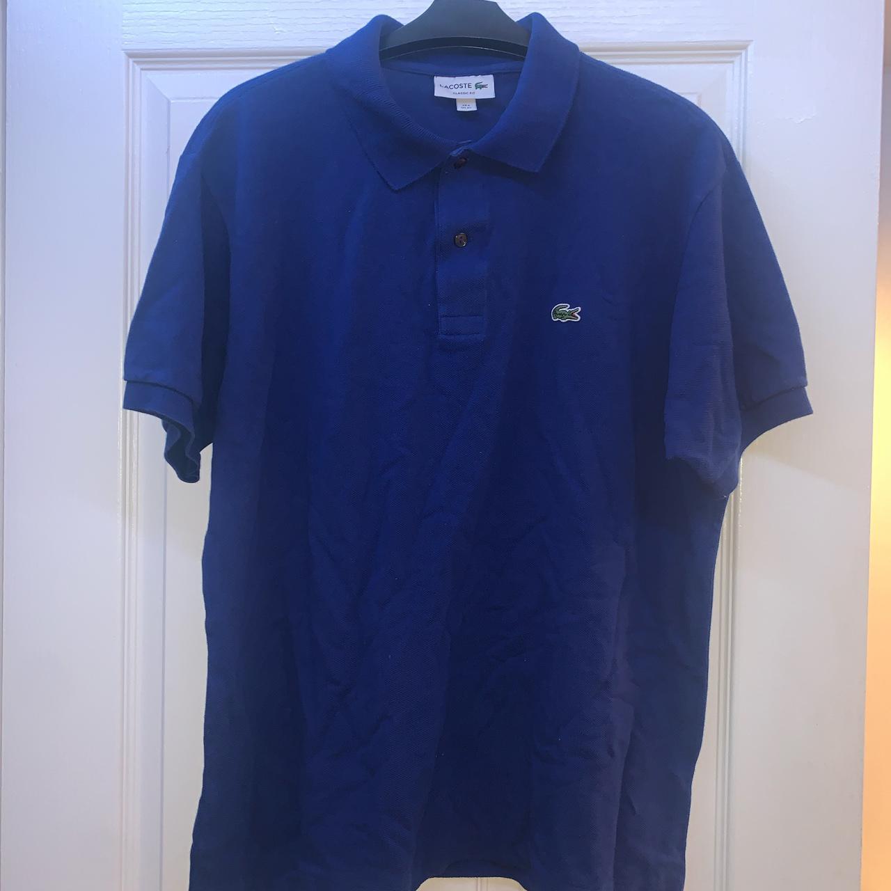 Lacoste XL Mens classic fit navy polo top. Worn a... - Depop