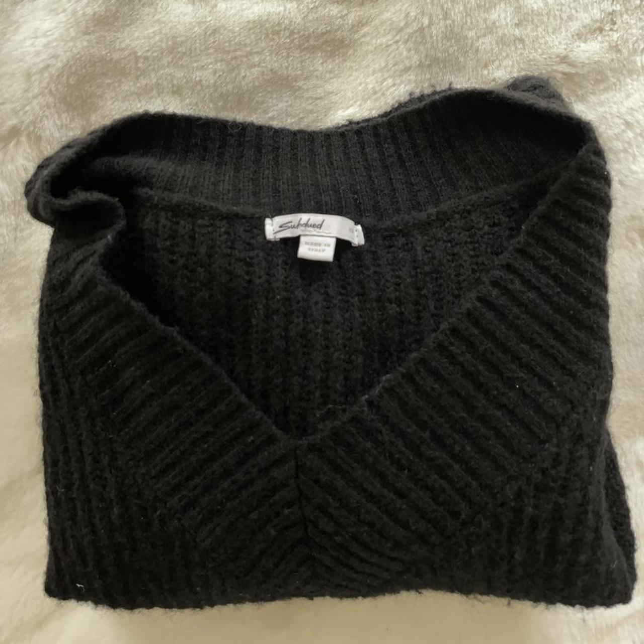 Black v-neck Subdued jumper Very good condition So... - Depop