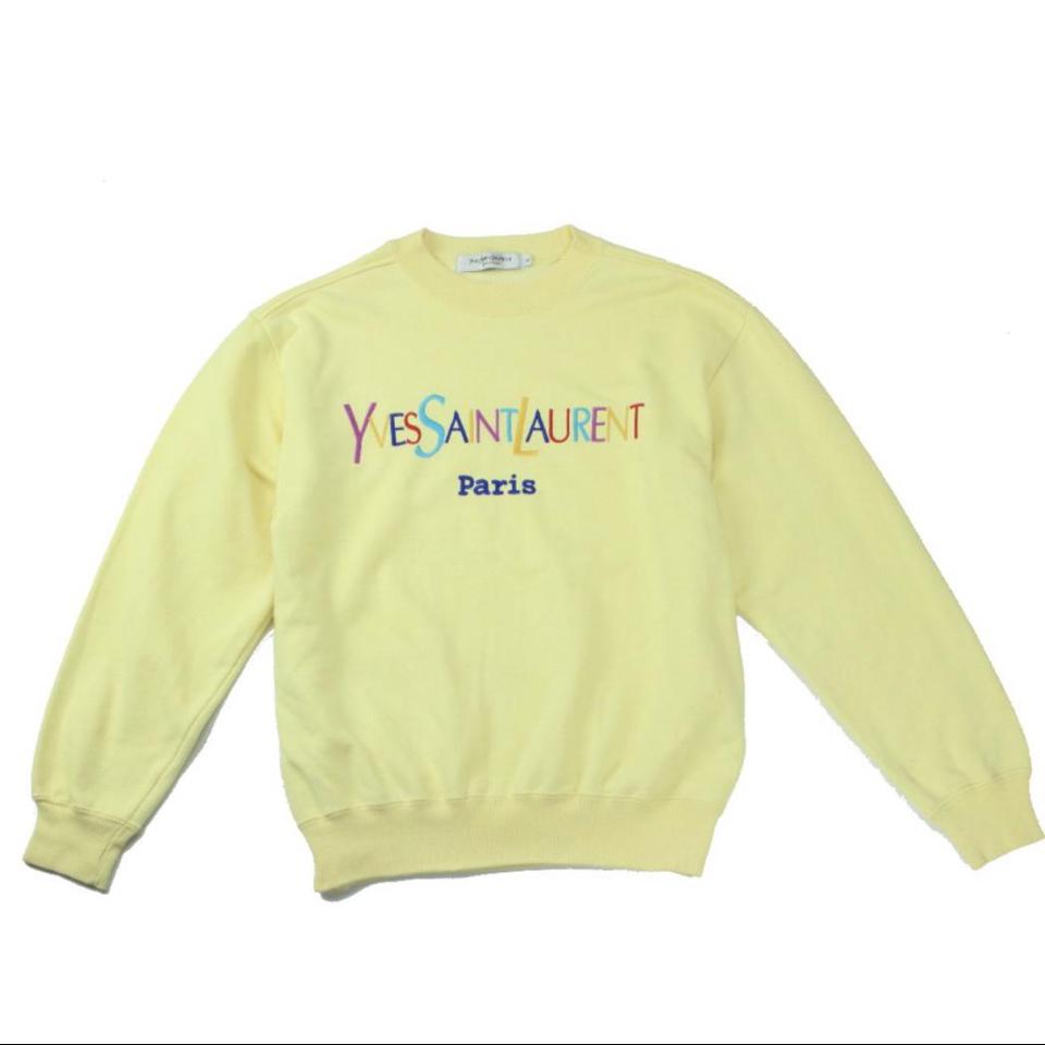 YVES SAINT LAURENT Rainbow Logo jumper Very Depop