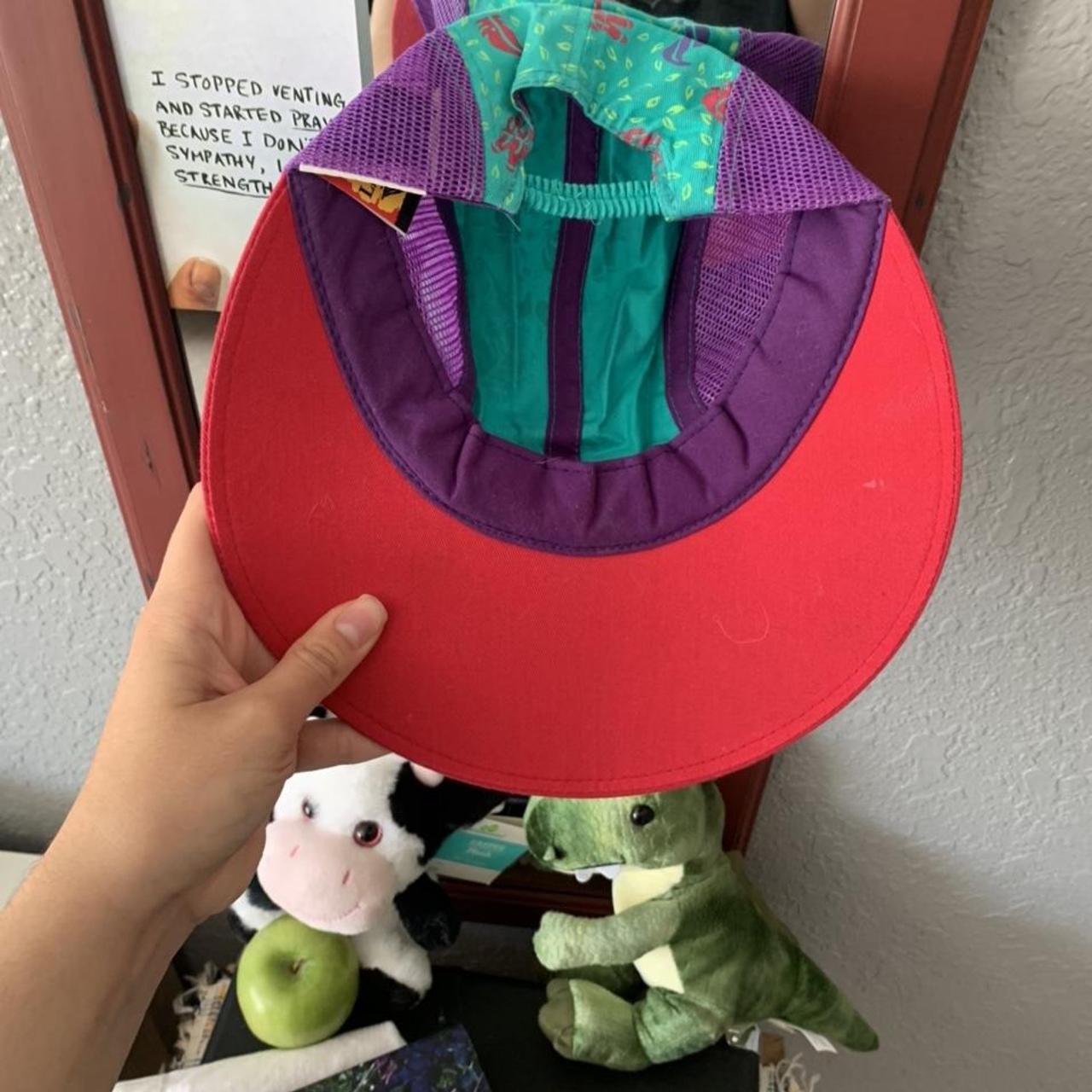 Disney Women's Blue and Pink Hat Depop