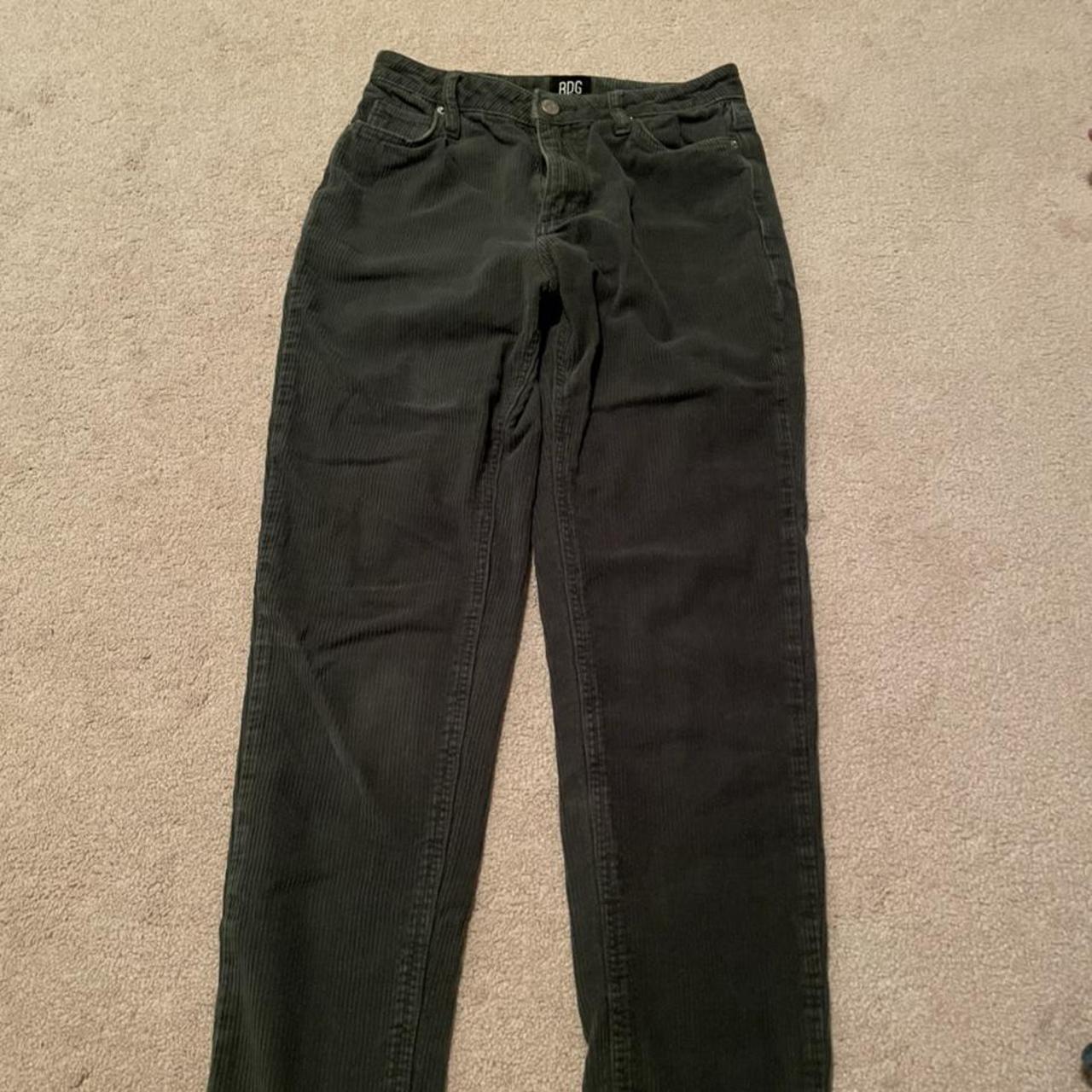 bdg green corduroy mom jeans