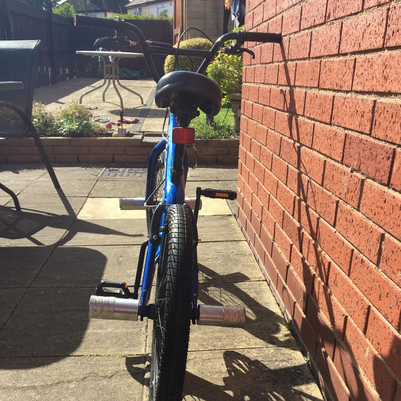 Blue bmx apollo hardly been used in decent condition - Depop