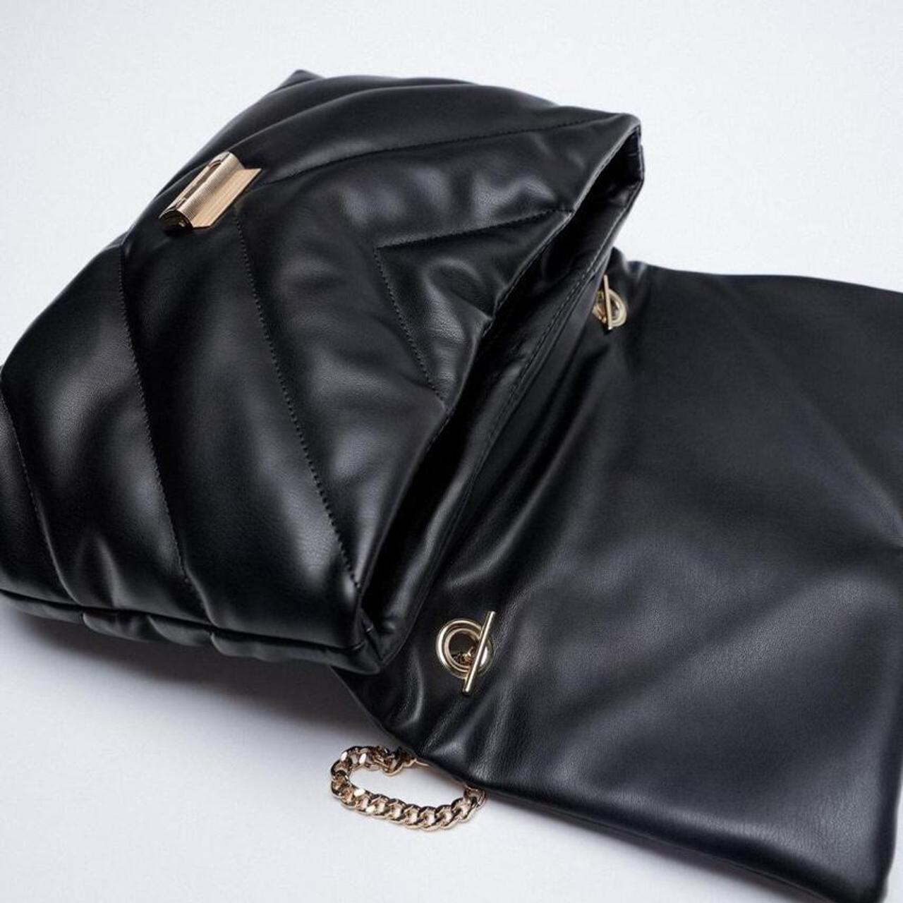 Zara Quilted Maxi Crossbody Bag In perfect... Depop