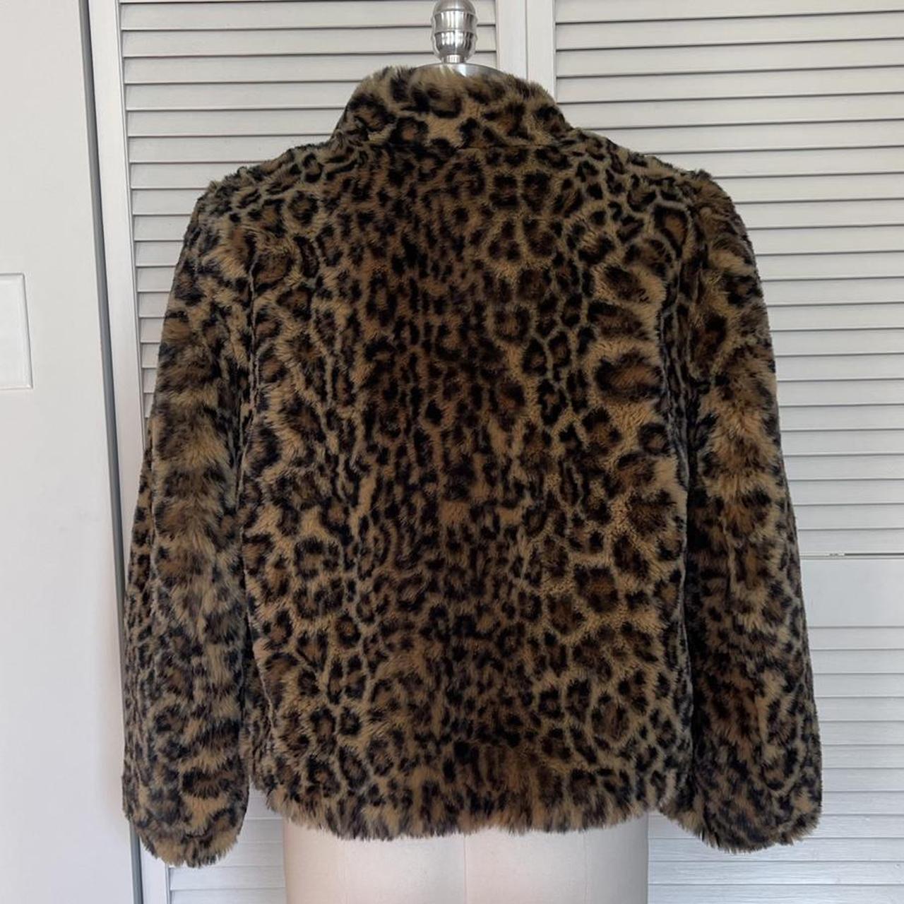 fluffy cheetah print jacket