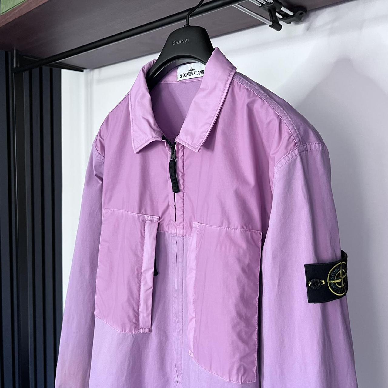 Stone island hot sale overshirt lilac