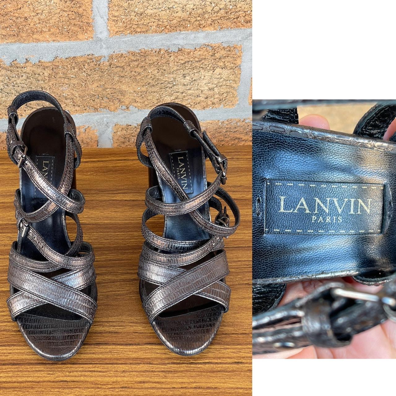Product Image 2 - Lanvin Paris cylinder heel pewter