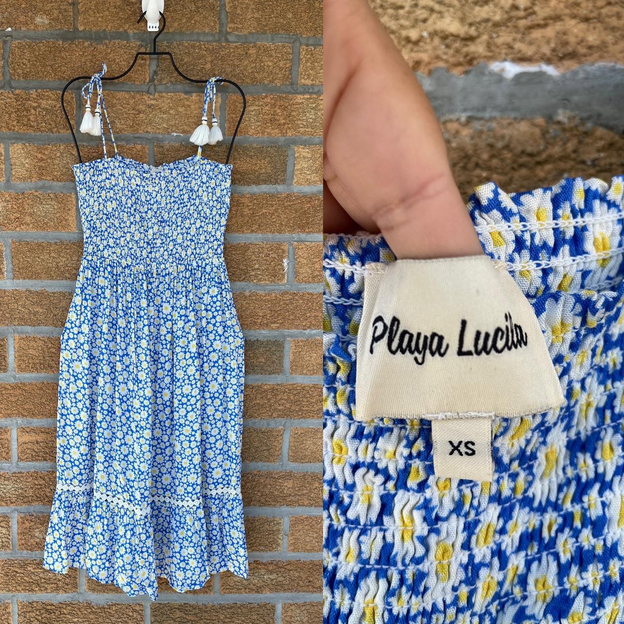 Playa Lucila smocked ditsy floral dress XS Cami... Depop