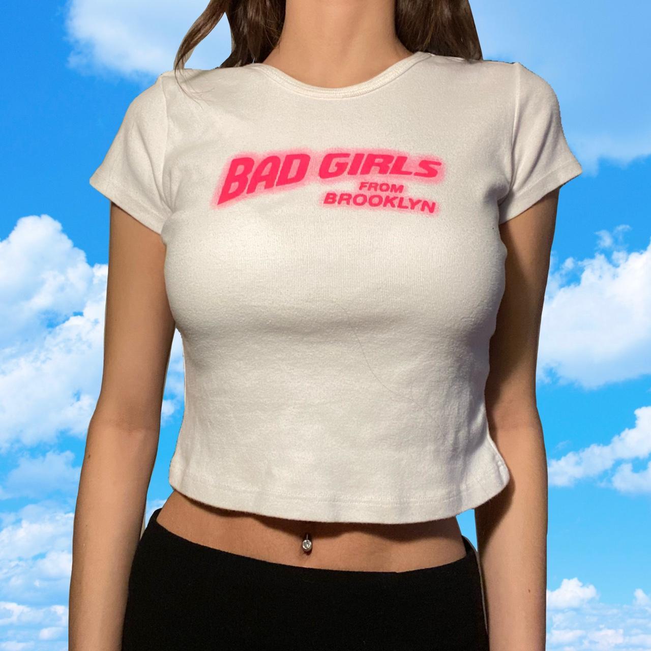 Brandy Melville Bad Girls From Brooklyn Tee 🌸💗🌸💗🌸... - Depop