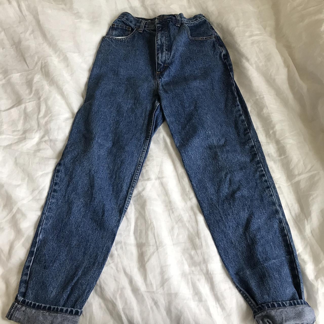 Cherokee denim mom jeans || vintage blue high rise... - Depop