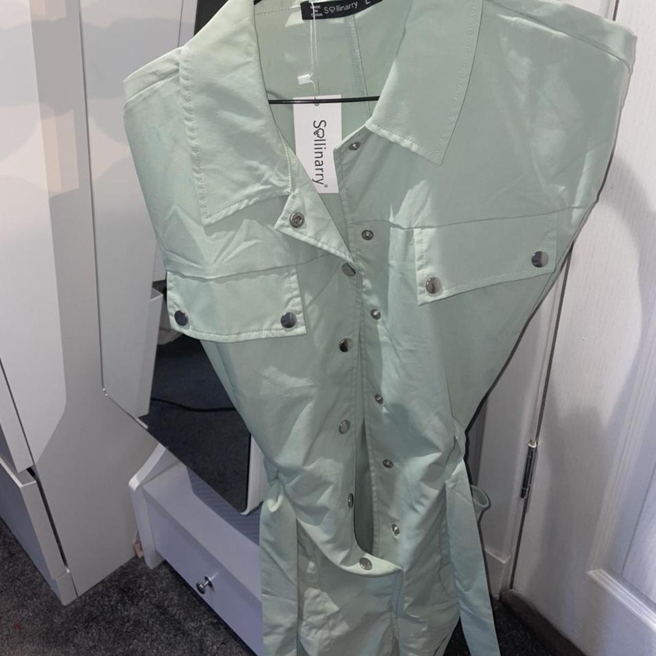 SHEIN Mint Green Playsuit 🤍 Size L (12/14). Brand... Depop