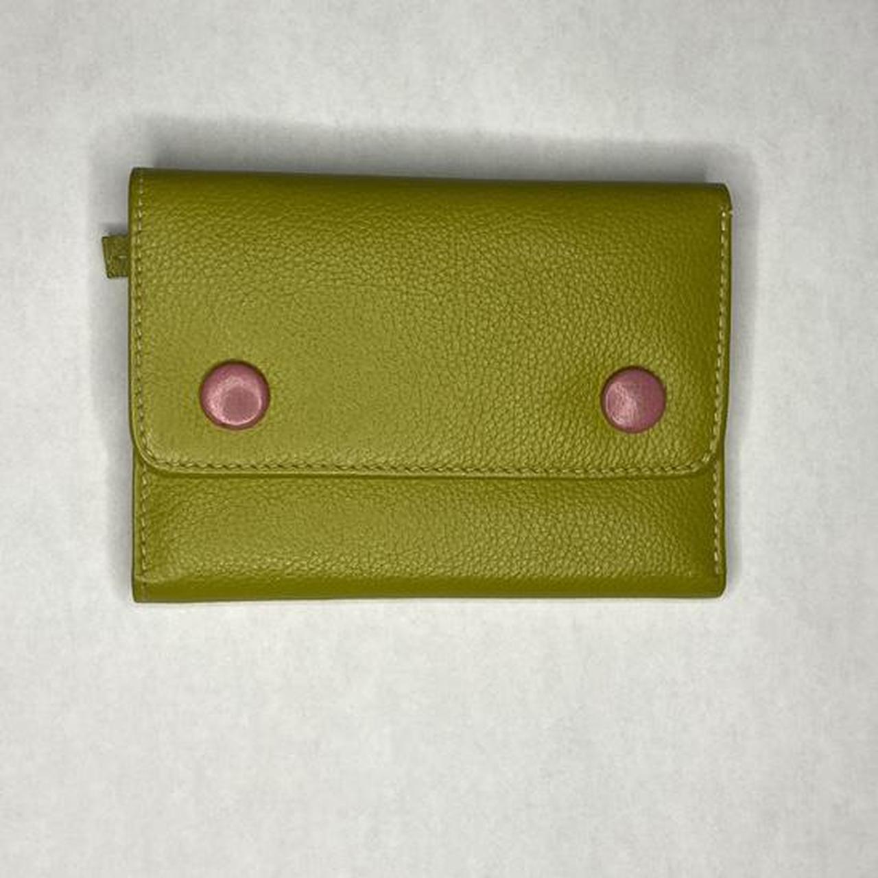 Barney's Women's Green and Pink Walletpurses Depop