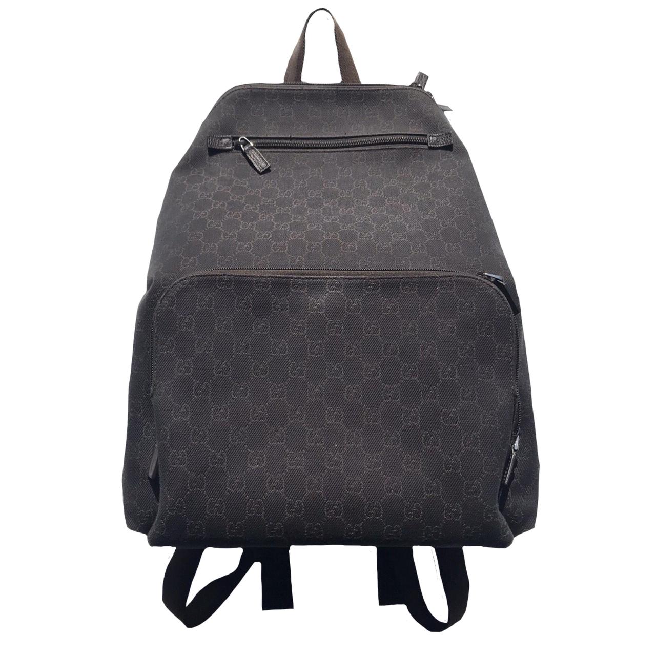 Gucci Gg Coated-canvas Backpack in Gray for Men