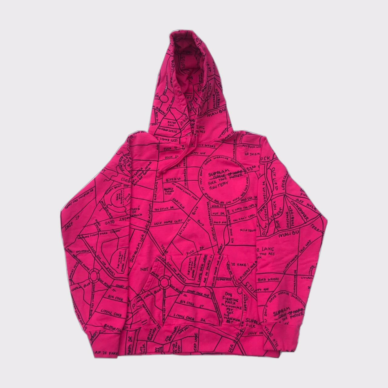 Supreme gonz embroidered hot sale map hooded sweatshirt