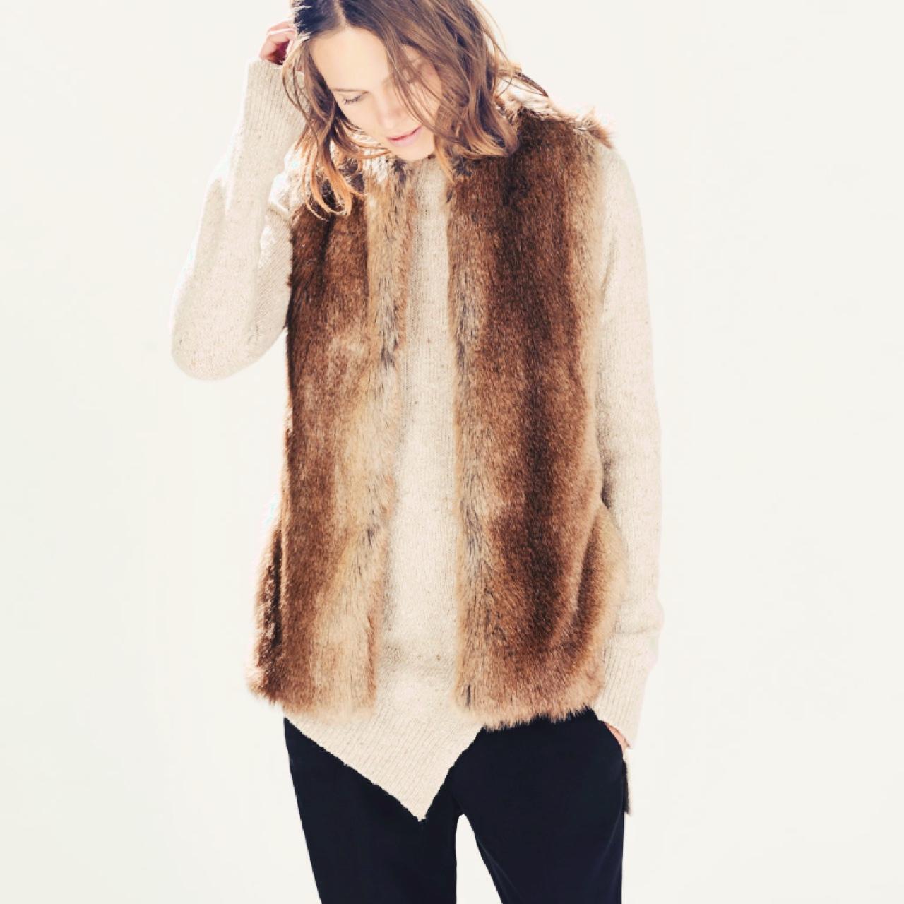 zara fur gilet