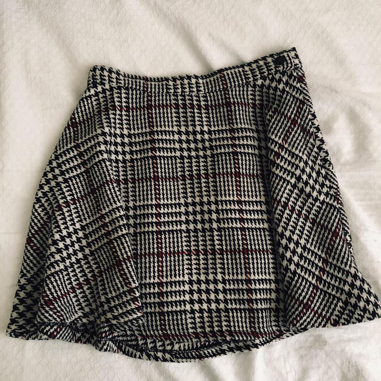AMERICAN APPAREL plaid houndstooth circle