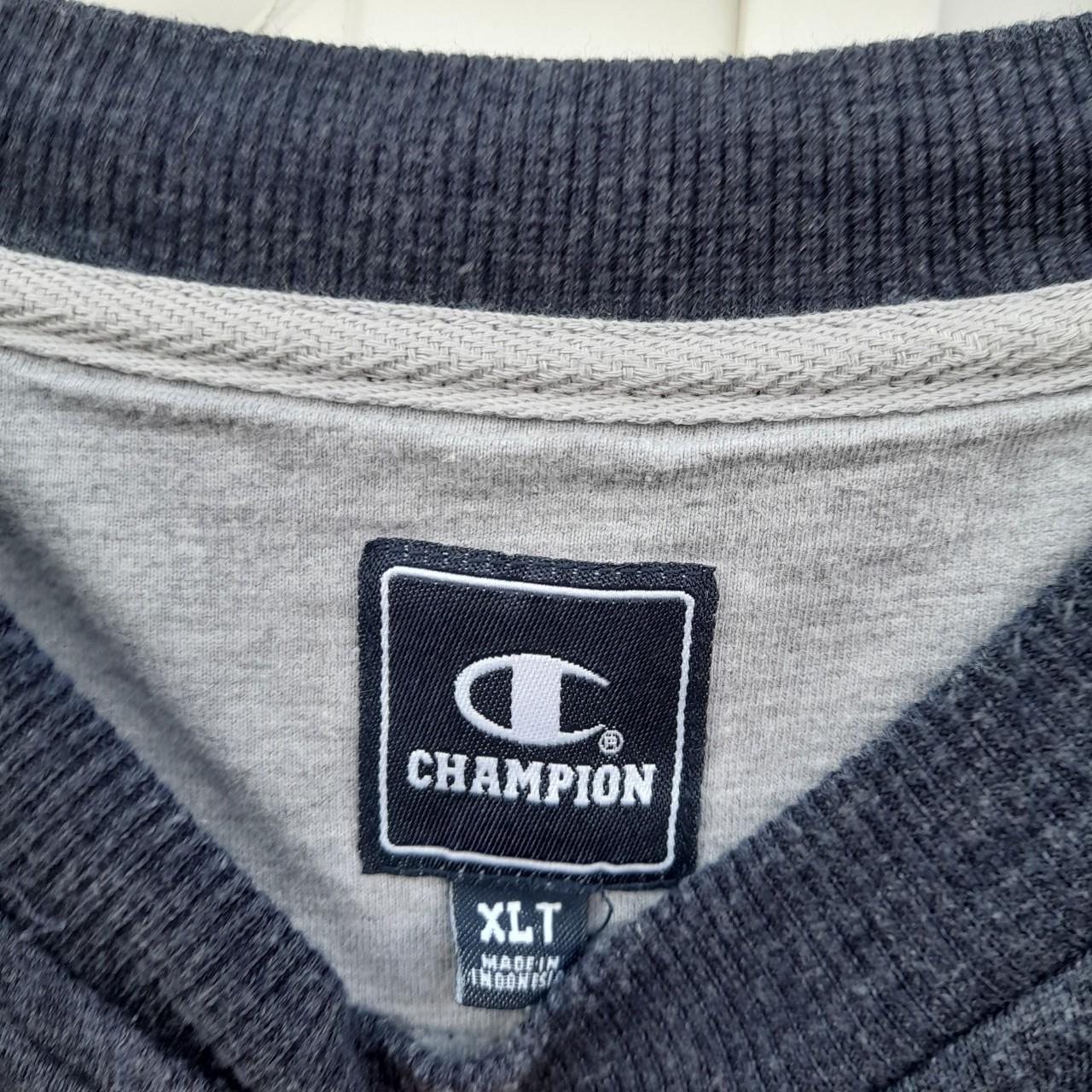 CHAMPION Eco Authentic XLT Navy Blue Sweatshirt... - Depop