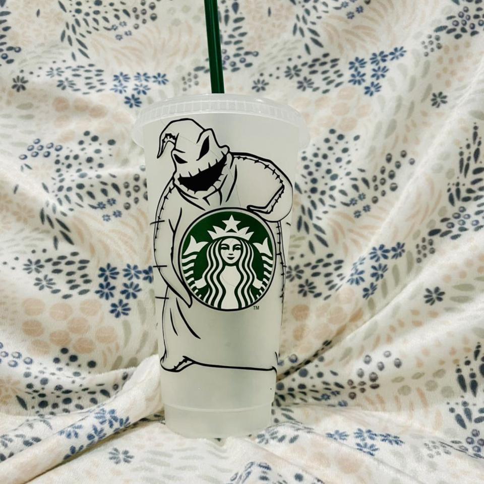 Jack Skellington Starbucks Cup Tumbler, Handmade, Nightmare Before  Christmas